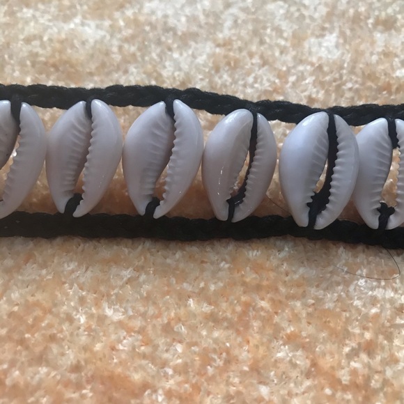 Black Cowrie Shell belt. - Picture 2 of 2